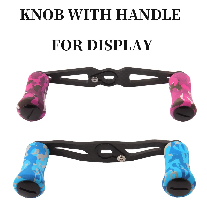 RUKE 1pc Fishing Reel Handle Knob Material Camouflage EVA Knob For DA/S Type Reel DIY Handle Accessory Include 2pcs Bearings DIY