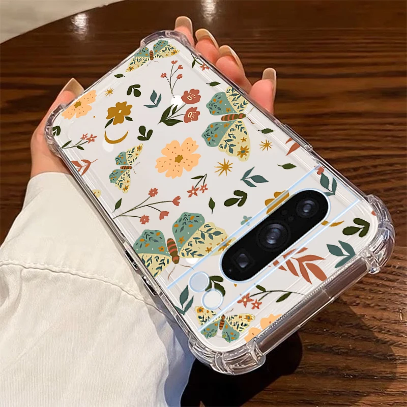 Spring Flowers Transparent Phone Case - Elegant Floral Design Cover