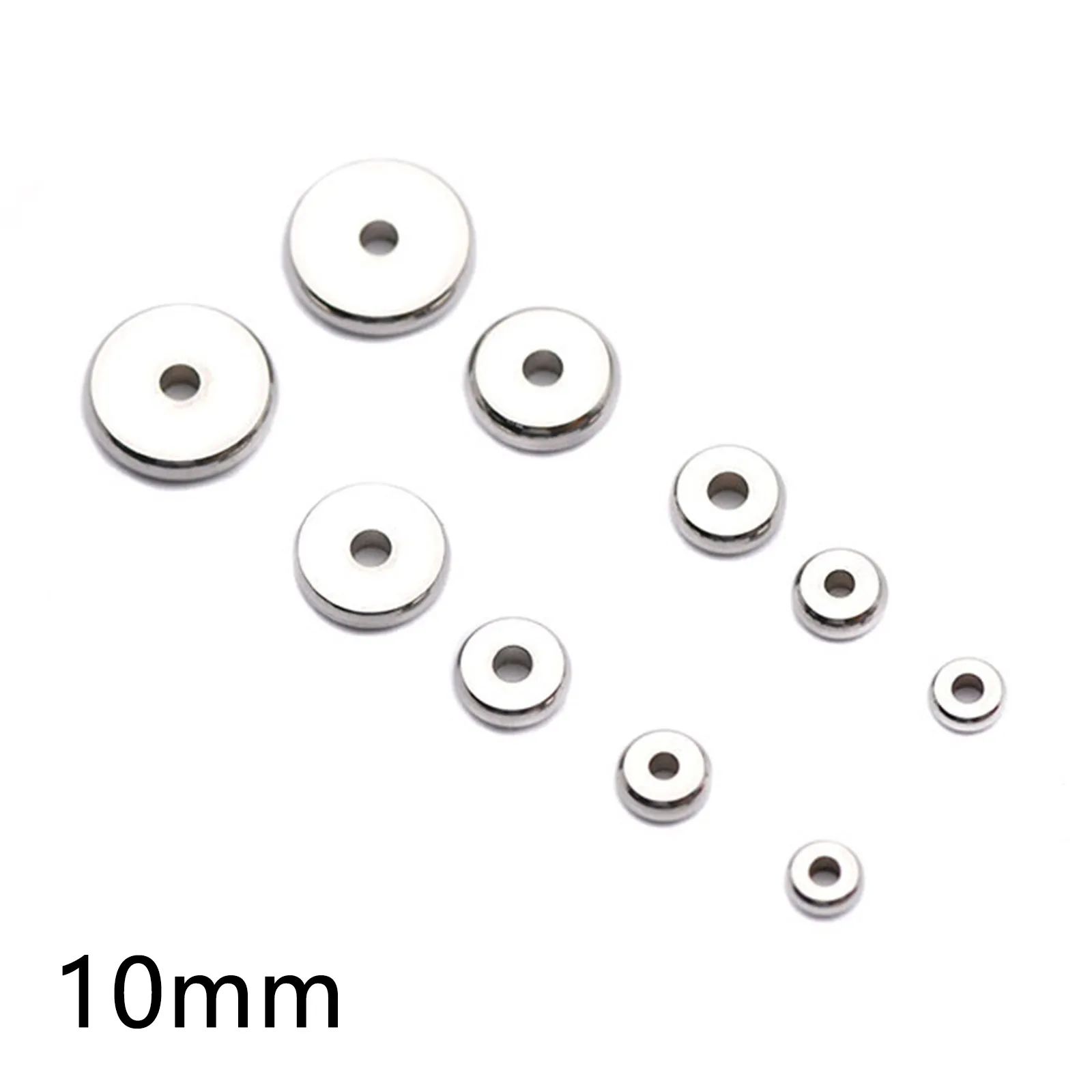 UNICRAFTALE 40 Perline Distanziali In Acciaio Inox - Scanalate A Colonna - Oro E Acciaio - 3,3/5 Mm Foro - Fai Da Te Gioielli