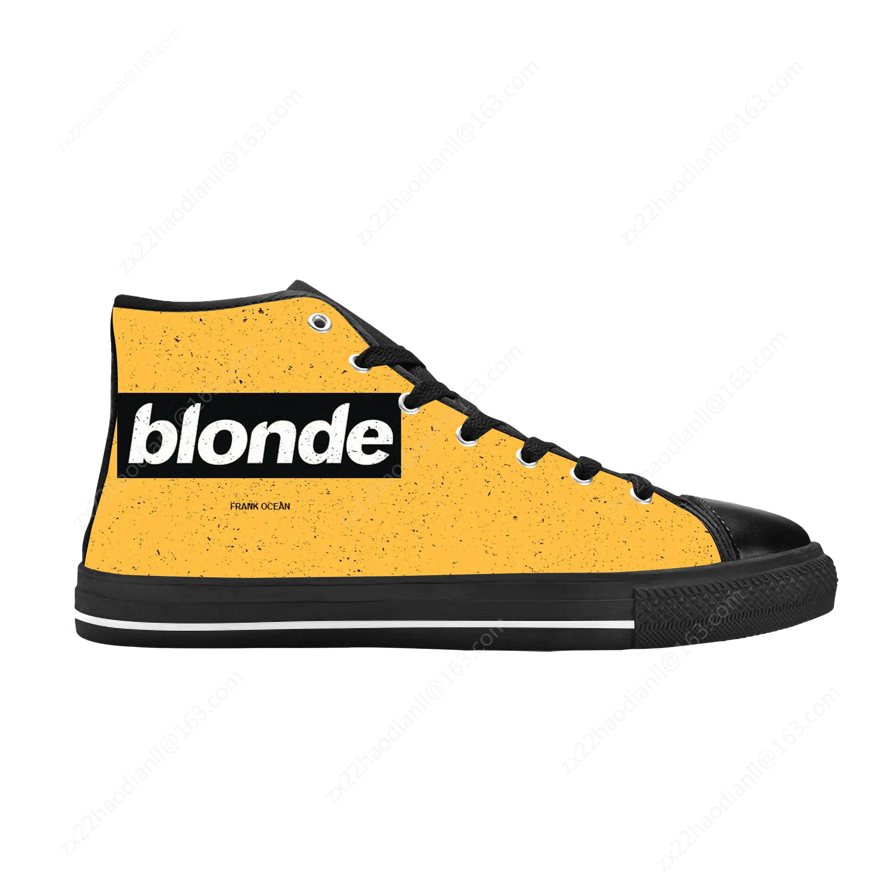 Oceans Blond Blonde Music Singer Album Frank Cool Casual Cloth Shoes High Top Comfortable Breathable 3D Print Men Women Sneakers