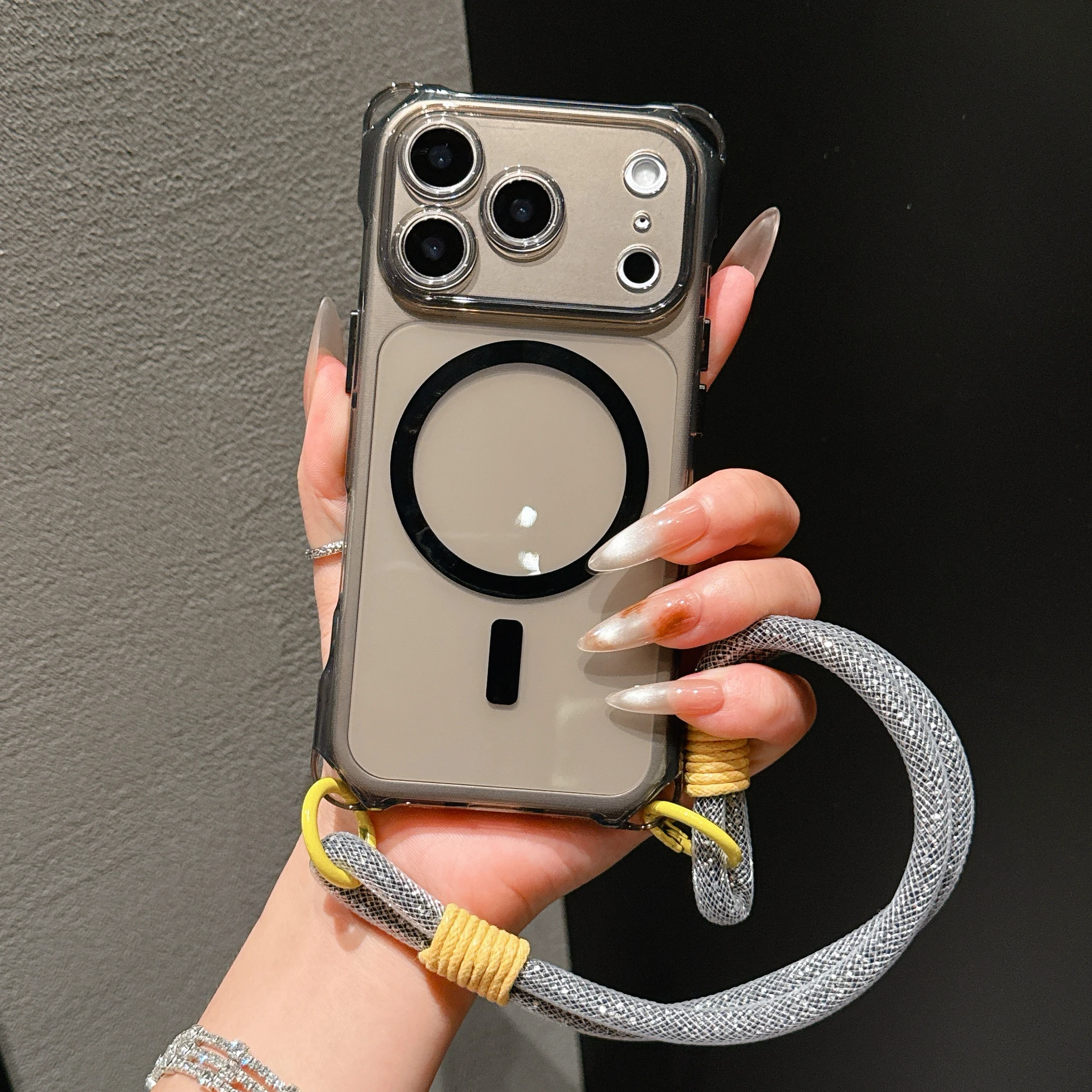 Premium Hanging Strap Phone Case - Anti-Drop, Magnetic Attachment, Superior Protection