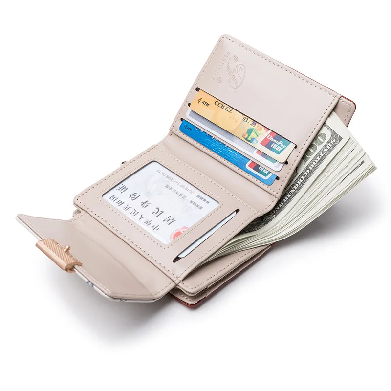 Coin Purse Coin Wallet Women Wallet Short Folding Purse Female