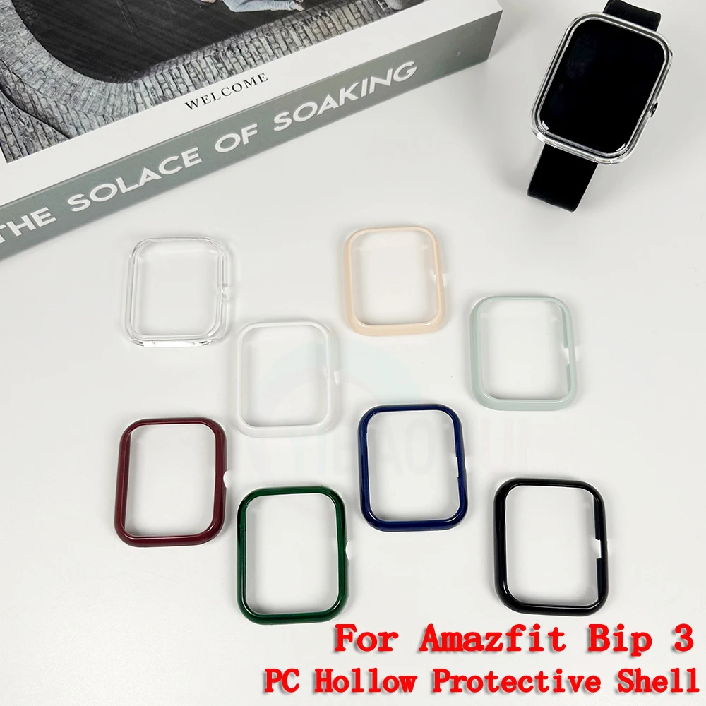 PC Protective Case For Amazfit Bip 3 Smart Watch Screen For Amazfit Bip 3 Pro Cover Protector Bumper Shell Accessorie No glass