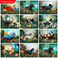5D Diamond Painting Animal abstract painting Full Diamond Mosaic DIY Rhinestone Embroidery Kits Wall decoration Diamond painting
