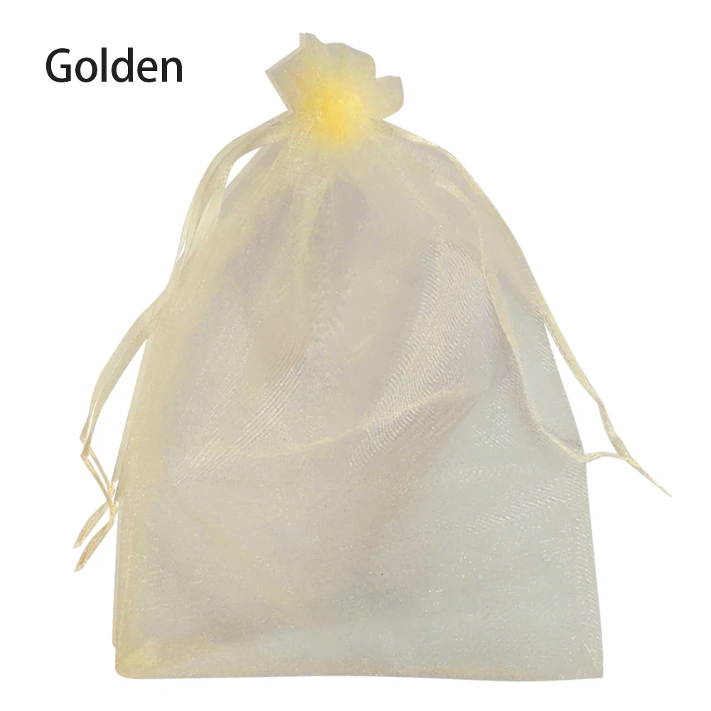 20/50/100PCS Grape Fruit Protection Bags Garden Drawstring Netting Mesh Bags Anti-Bird For Fruit Trees Organza Bags 