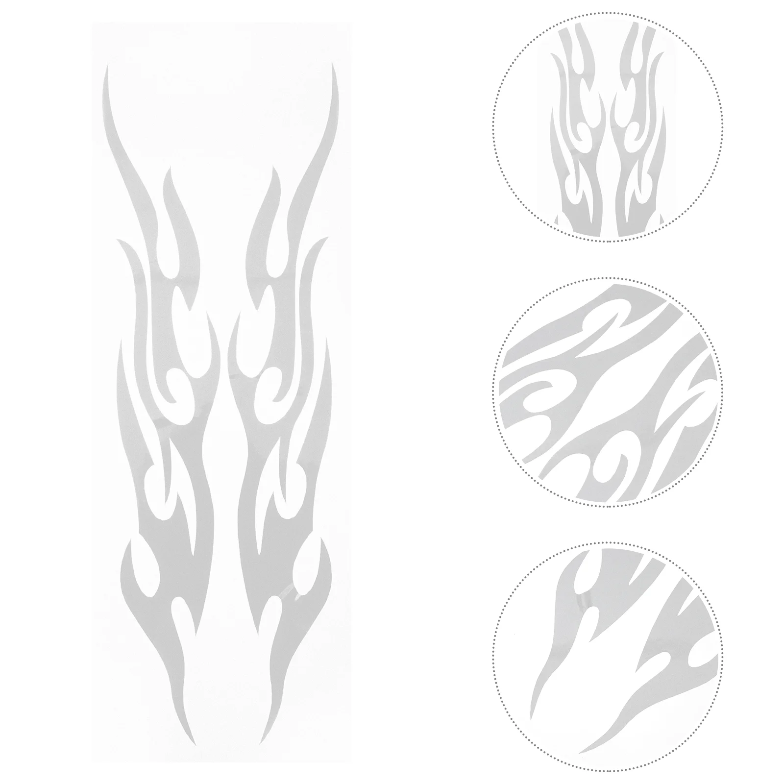 

Motorcycle Stickers Car Decoration Auto Flame Decals Vehicle Vintage Pearlescent