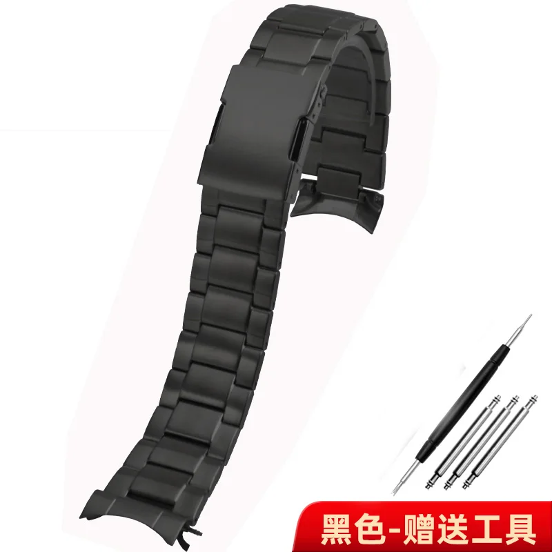 thumbnail image 1 of Correa de acero inoxidable macizo para reloj Casio EDIFICE 5061 Photoelectric Wave Series, pulsera de arco de 22 mm para hombre EQW-M1000 M1001, 1 of 5