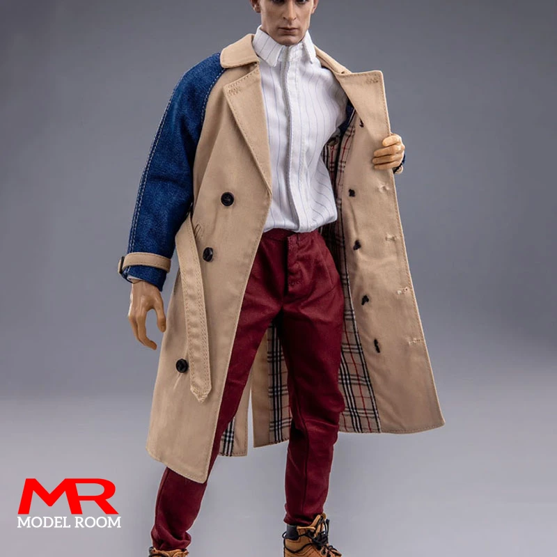 

SA Toys SA001 1/6 Trendy Casual Agent Trench Suit Male Soldier Windbreaker Shirt Overalls Clothes Fit 12'' Action Figure Body