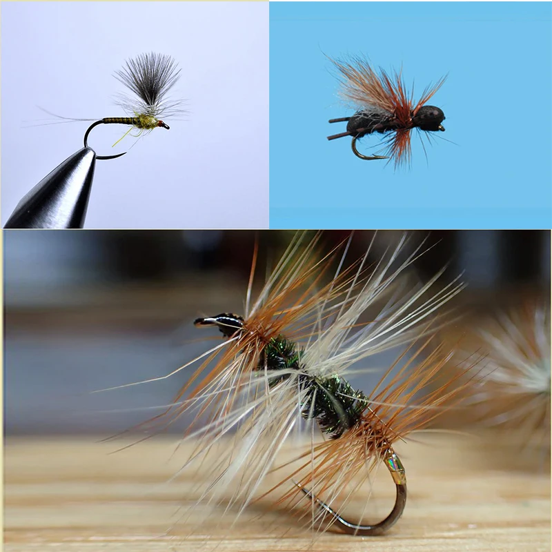 10 перьев, белое бронзовое седло midge hackle, сухие подвязочные перья гризли, Искусственное перо для крючка, Размер 18 #20 # (art.: 3920c402d3441) - 3920c402d3441