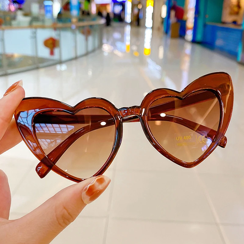 2023 New Kids Cartoon Heart Suower Sunglasses Girls Boy Children Outdoor Round UV400 Sun Glasses Fashion Kids Sunglasses_voghion.com