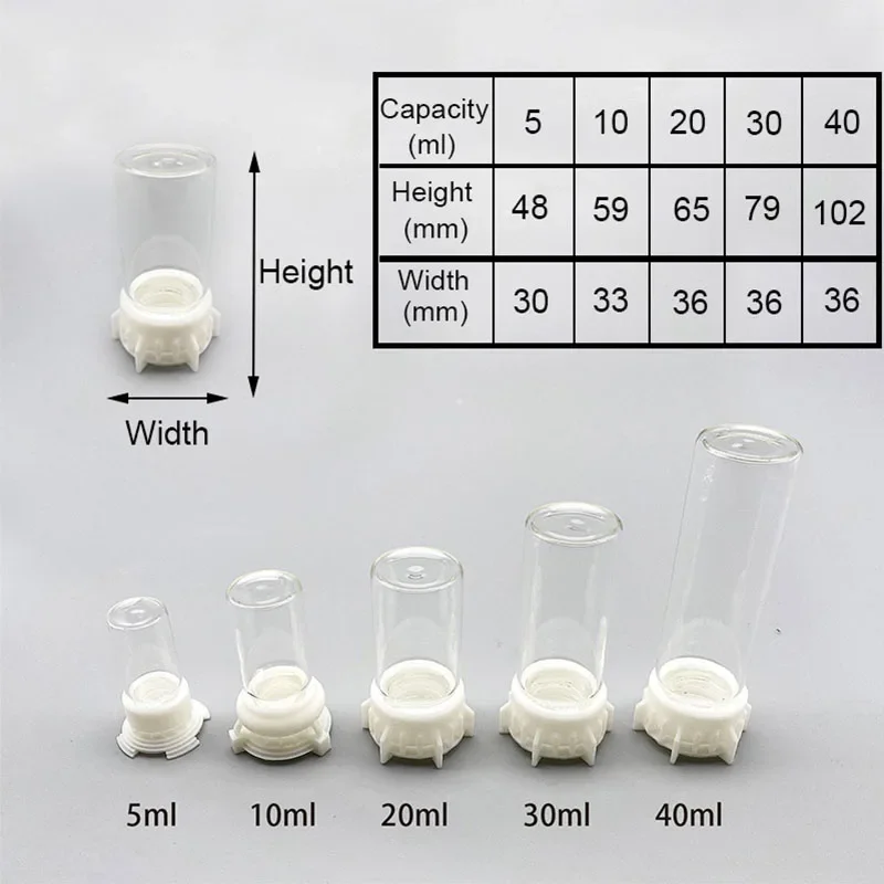 Ant Farm Supplies 5-40ml Ant Farm Water Tower Anthill Water Bowl for Ant House Workshop Feeder Nest Drinking Bottle Drinker
