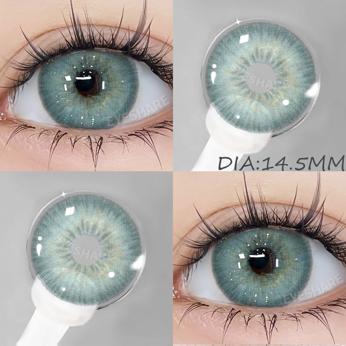 Vibrant Blue Yearly Contact Lenses – Natural Look