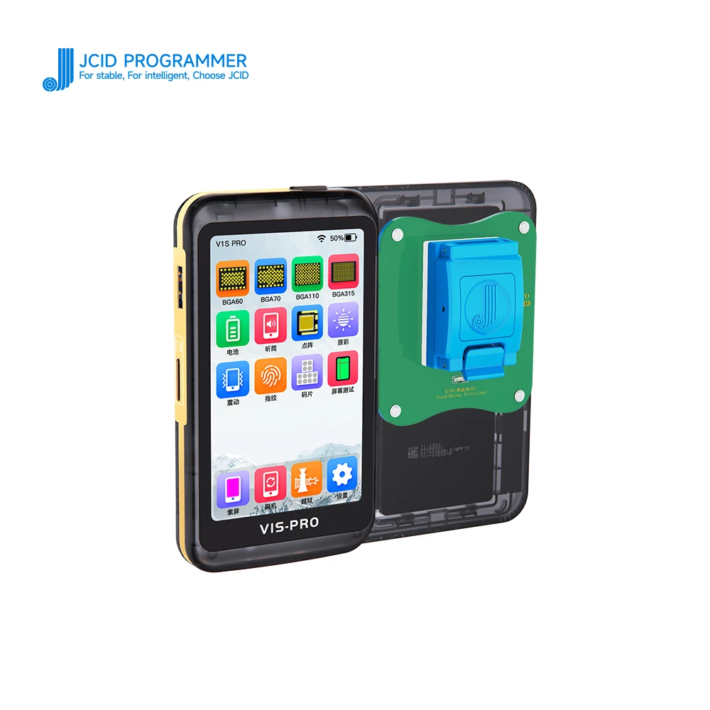 JCID V1S PRO 프로그래머 BGA315 BGA110 BGA70 소켓, 내장 배터리 지원 Nand 플래시 읽기 쓰기 전화 6-14 Pro Max