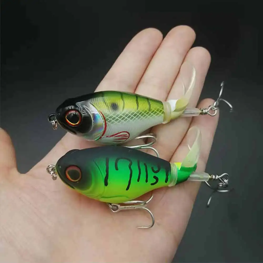 Propeller Fishing Lures 80mm 90mm Hard Bait Soft Rotating Tail Topwater  Pencil 11.5g 17g Floating Wobblers Artificial Bait Tools