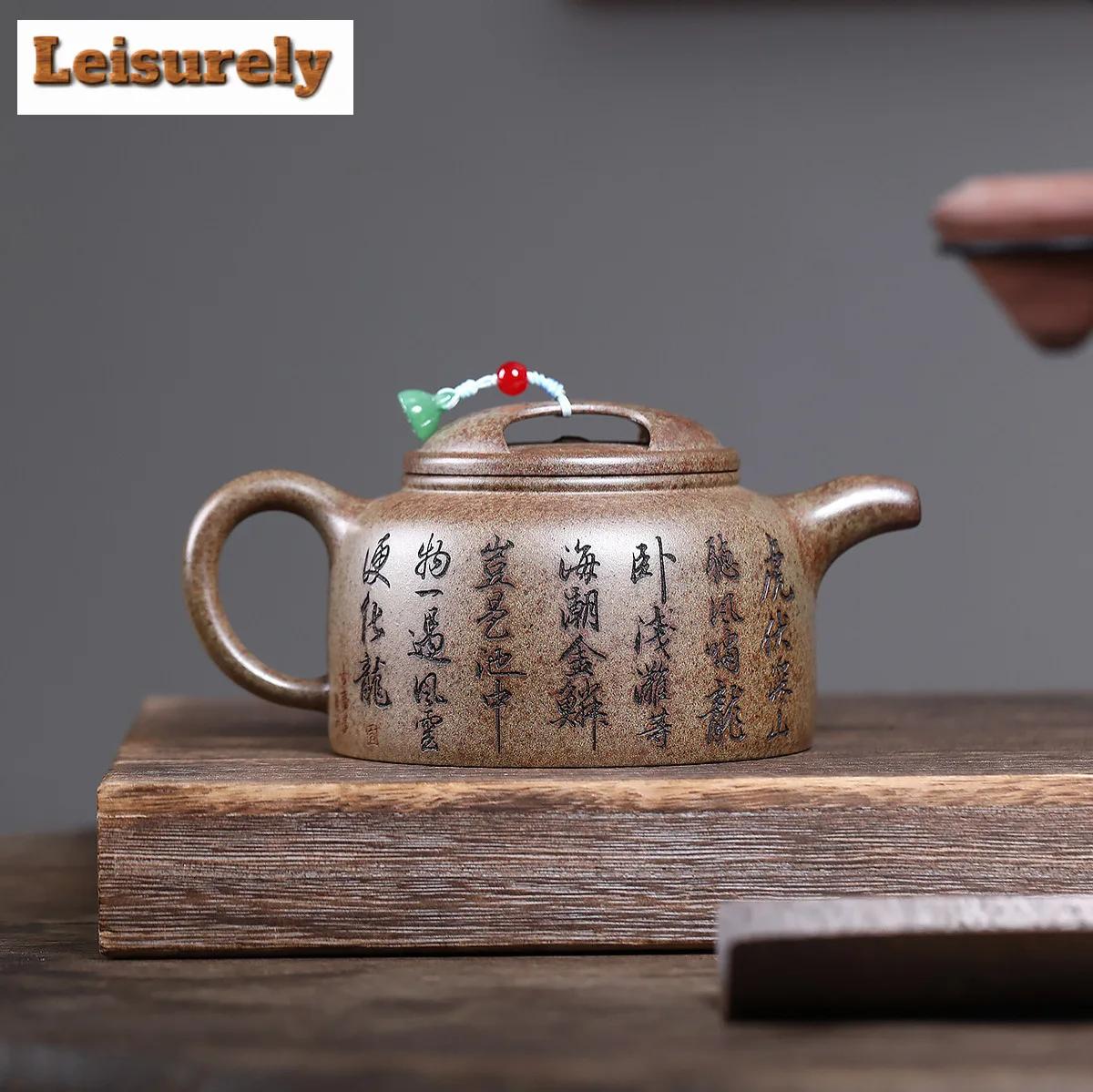 520ml Yixing Purple Clay Teapots Handmade Landscape Pot Raw Ore Wood-fired Porcelain Mud Kettle With Strainer Zisha Tea Set Gift