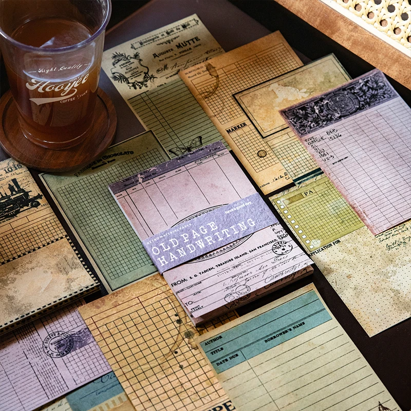Vintage Classic Collection Journal - 30-Page Retro Notebook for Scrapbooking and Journaling