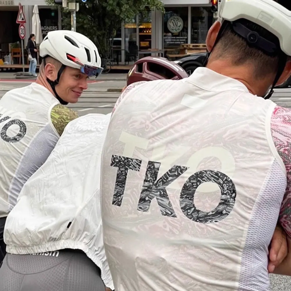 Men Cycling Vest TKO Pro Windproof Waterproof Bicycle Sleeveless Bike Jersey Breathable Sport