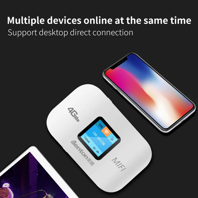 벤톤 잠금 해제 4G Lte 휴대용 와이파이 라우터