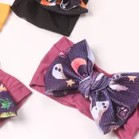 Toddler Girl Headband Breathable Halloween Cartoon Bow Knot Hairband Hair Accessories Comfort Skin Friendly Headwrap 69HE