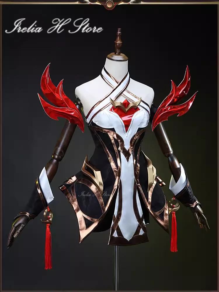 En stock Irelia H Store Inmortal Ahri LOL Costume de cosplay Inmortal Ahri pour femme Robe de fĂȘte d'Halloween pour femme - AliExpress 200000532