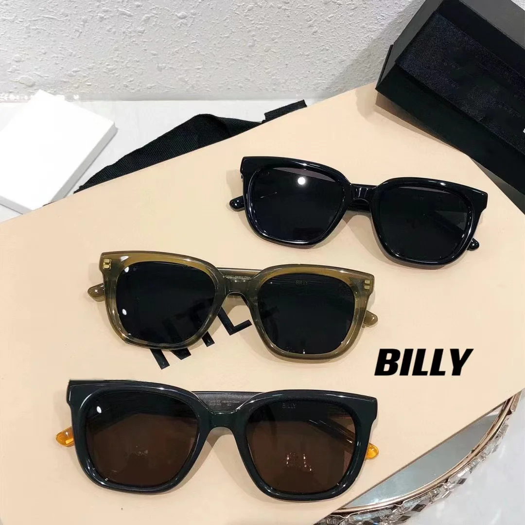 

2024 New GENTLE BILLY Summer Beach Oval Sunglasses Korea Brand Design GM Women Men Travel Drive Glasses UV400 Protection