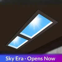 Ultra-Thin Smart Sky LED Ceiling Lamp,PC&Aluminum Artificial Sun Blue Sky Light for Kitchen Bathroom,Simulated Daylight Lighting 1