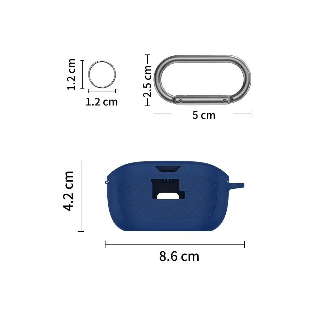 Durable Silicone Earphone Cover - Solid Color Protective Accessory
