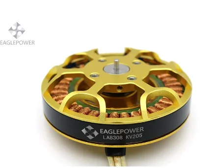 Détail du moteur brushless de l'avion RC 8308 KV180 violet, performant pour pilotes passionnés