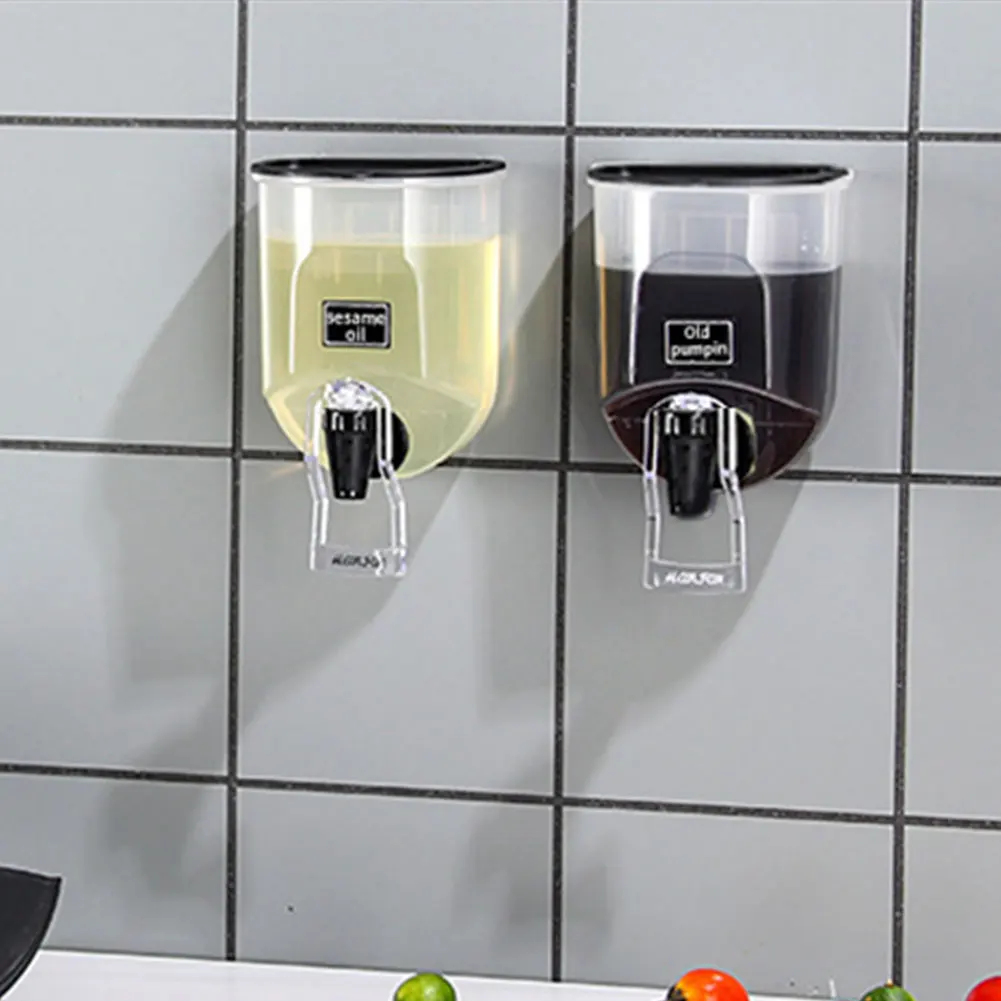 Self-Adhesive Wall-Mounted Oil Dispenser - 800Ml