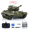 Toys 1/30 Heng Long Pershing M26 RC Battle Tank 3841-02 2.4G Remote Control Tank Cars Panzer Vehicle Gift Model for Boys TH23639 2