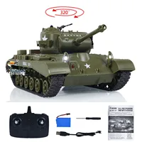 Toys 1/30 Heng Long Pershing M26 RC Battle Tank 3841-02 2.4G Remote Control Tank Cars Panzer Vehicle Gift Model for Boys TH23639 2