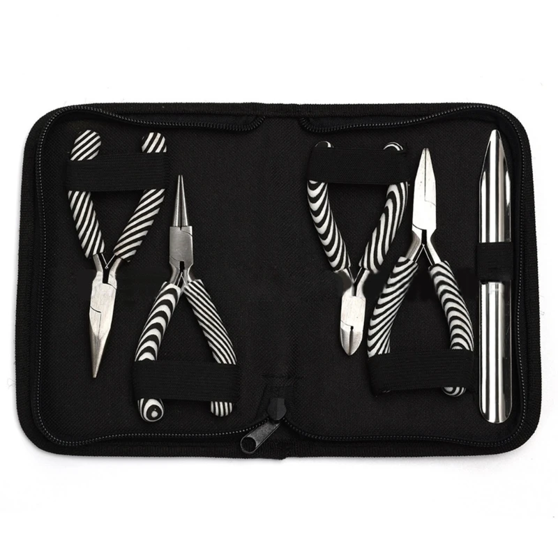 

Precisions Tool DIY Tongs for Jewelry Making Round Needle Nose Pliers Tool Set