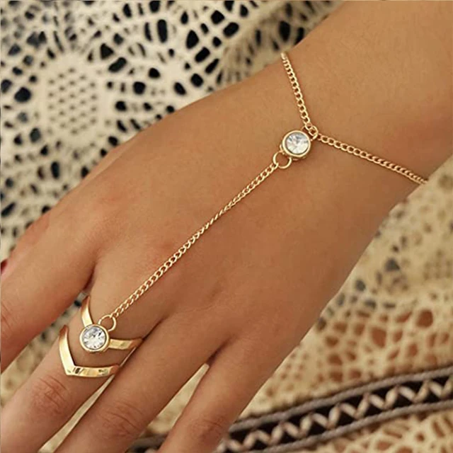 Lola Gold Hand Chain | TatiRocks Jewelry