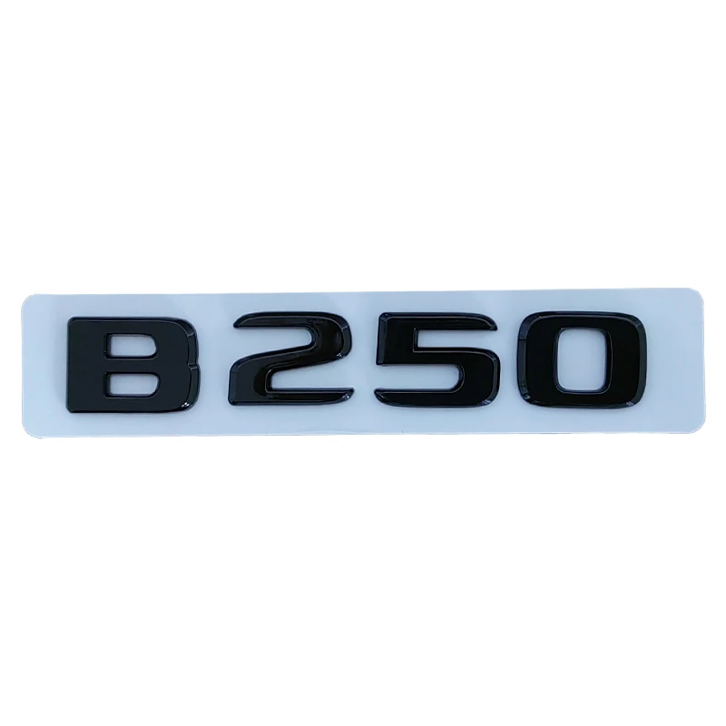 3d ABS Chrome Black Logo B180 B160 B220 B260 B200 Emblem Badge Car Trunk Letters Sticker For B Class W245 W246 Accessories