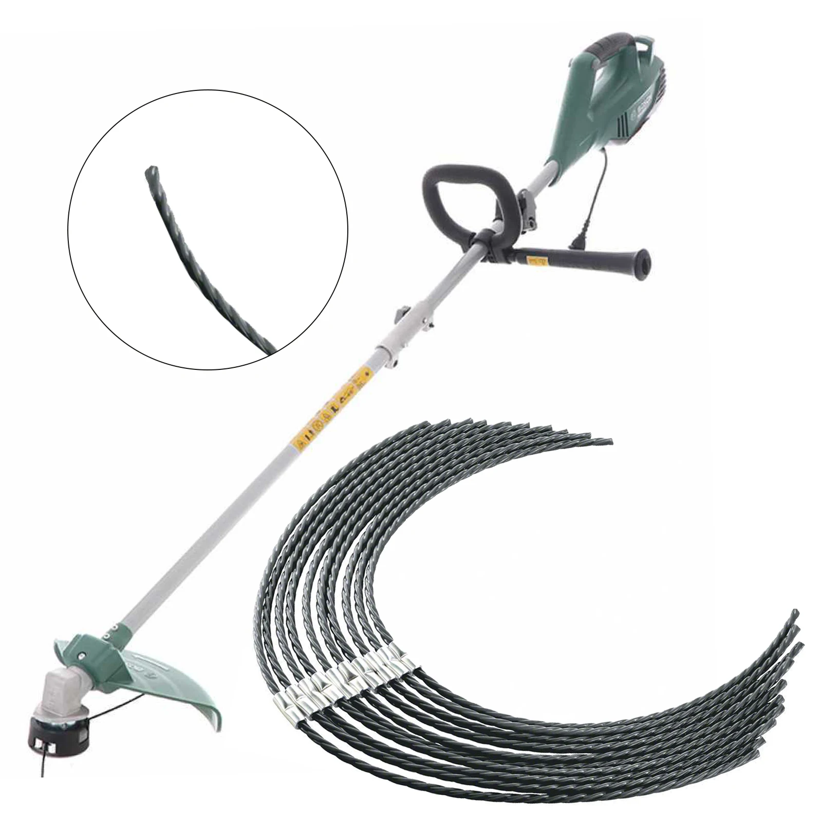 10 Pack Trimmer Line for Bosch For AFS 23-37 3.5mm Thick Plastic Line Compatible with F016800431 Model for Garden and Lawn Care