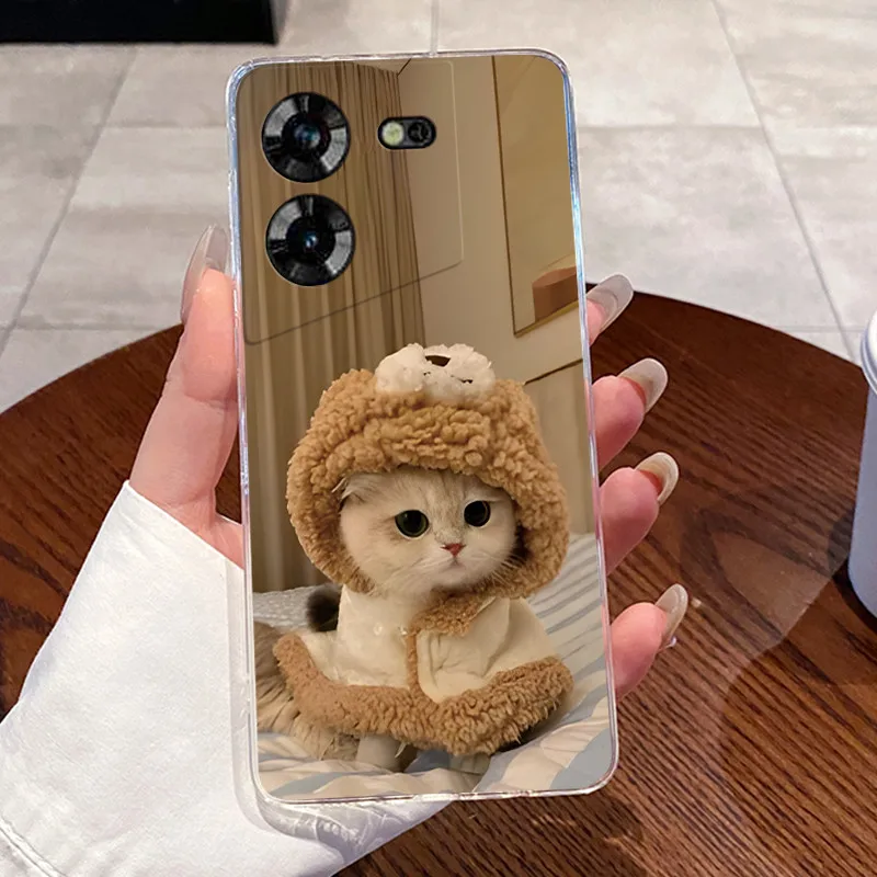 Aesthetic Cute Cat Soft Transparent Silicone Phone Case