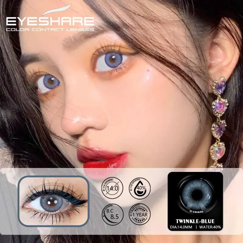 Cheap Eyeshare Yearly 1pair Colored Contact Lens For Eyes Twinkle