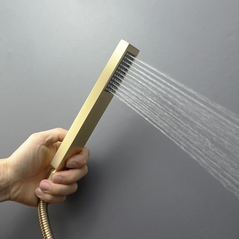 고압 절수 조절 가능한 스톤 샤워 헤드 - JJYY의 욕실 액세서리 10 블랙/브러시드 니켈/골드 스테인레스 스틸 핸드 샤워 욕조, 비 휴대용 샤워헤드 대형 패널, 사각형 원형 욕조 스프링클러