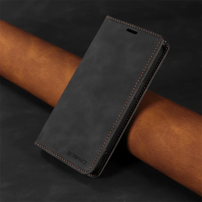 Premium Flip Leather Wallet Book Holster Case - Elegant Design