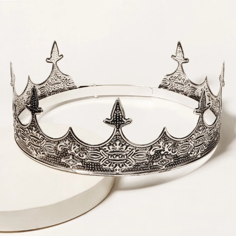 

Halloween Alloy Headband for Men Women Perfect for Weddings and Parties King Tiaras Diadem Headwear