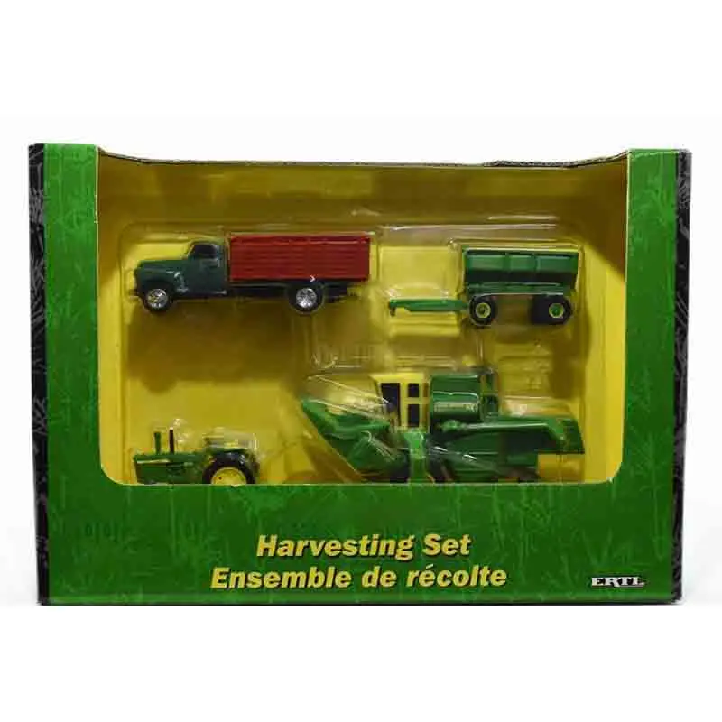 

ERTL Diecast Alloy 1:64 Scale 15014 Harvesting Set Harvester Grain Transport Vehicle Cars Model Adult Classics Toy Gift Souvenir