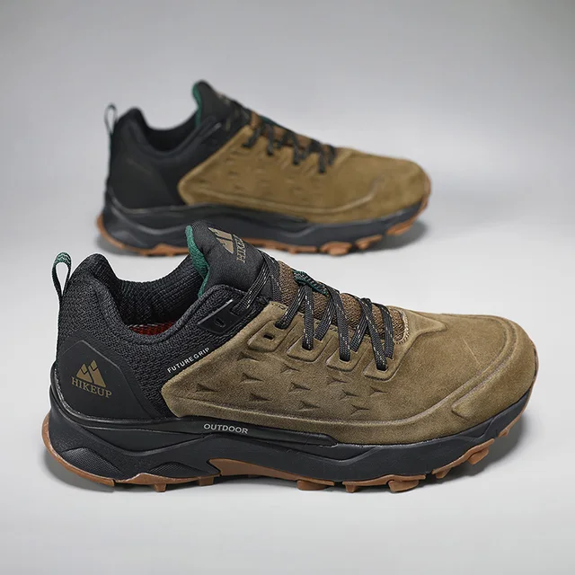 HIKEUP Men’s Suede Hiking Shoes 4