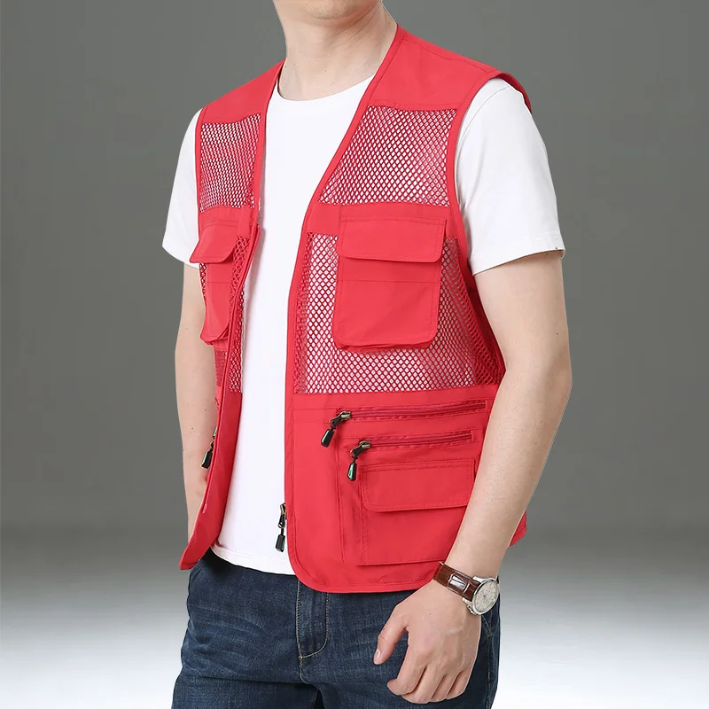 Baseball Jacket Waterproof Sports Trekking Fishing Vest Tactical Cardigan Padded Camping Outdoor Tools Pocket Elegant