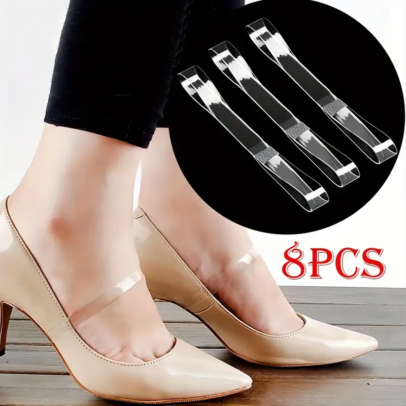 High Heels Fester Riemen Transparent Elastisch Robust Schnürsenkel Damenschuhe Anti-Fall Flexibler Riemen Lose High Heel Dehnbares Band
