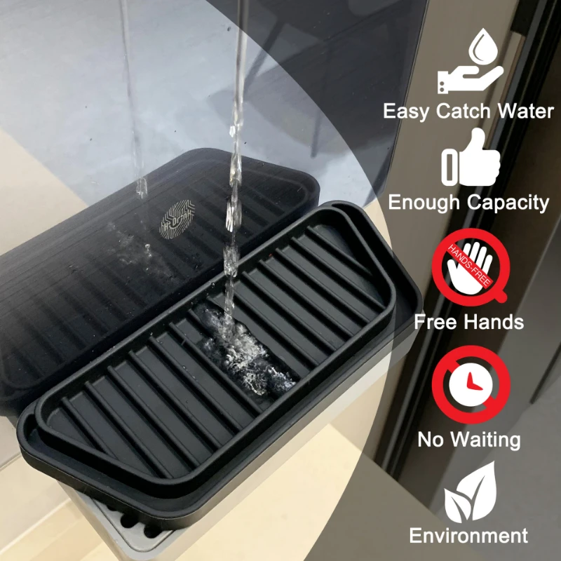 Reusable kitchen Fridge Accessories refrigerator Anti splash & overflow drainage mat silicone refrigerator drip catcher tray