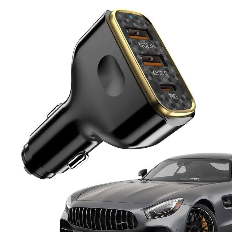 

Адаптер для автомобильного зарядного устройства USB C, 80 Вт, 4 порта