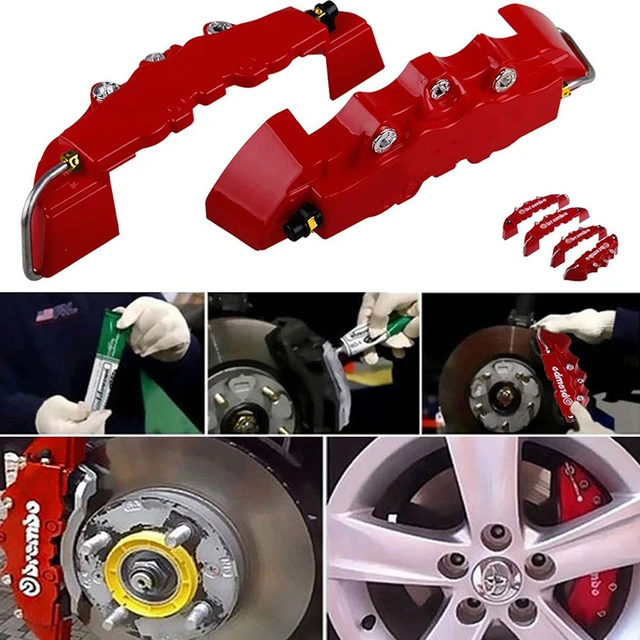 1 paio di pinze freno per auto in plastica ABS coperchio pinza freno freno  freno ruota auto durevole pinza freno 3D solo taglia unica - AliExpress