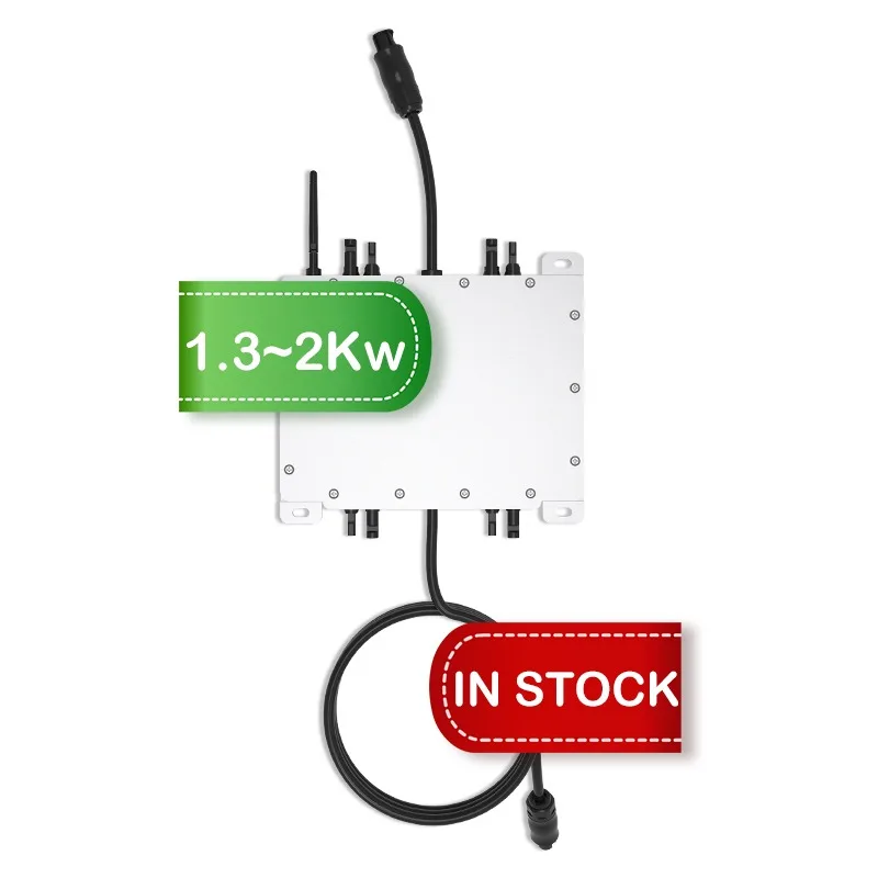 Deye Sun2000G3-Eu-230 Balcone Pannello Solare Su Grid Tie 1600W 2000W Micro Inverter Monofase Smart Wifi System Mini Inverter