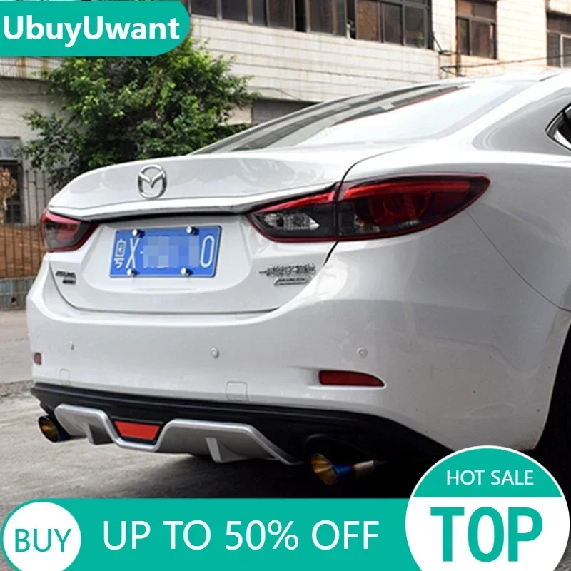 

UBUYUWANT для Mazda 6 ATENZA диффузор заднего бампера аксессуары для ATENZA 2015-2016 комплект корпуса бампера