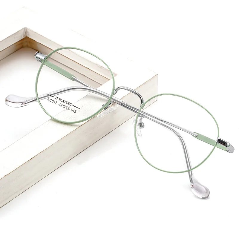 New Super Light Titanium Round Reading Glasses Colorful Metal Frame Presbyopia Eyeglasses Men Women Optics Prescription Eyewear 5